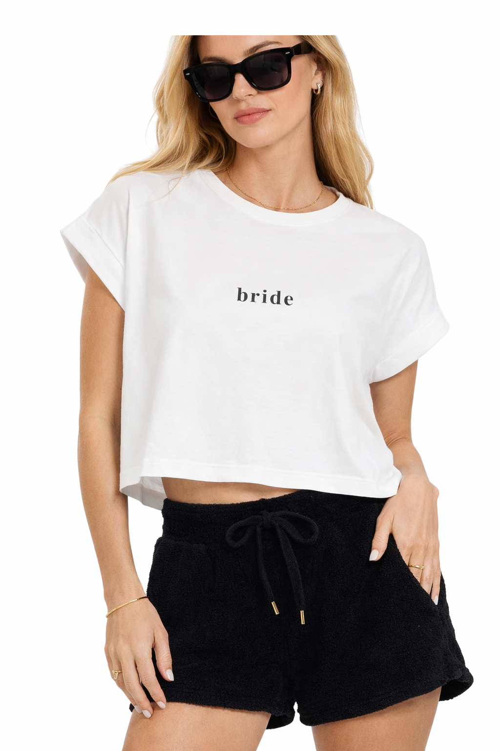 Bride Boxy Cropped Tee