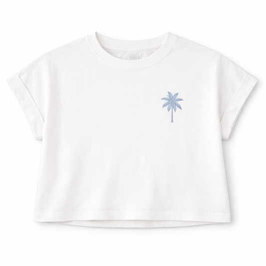 The Beach Club Tee– Boxy Cropped Fit