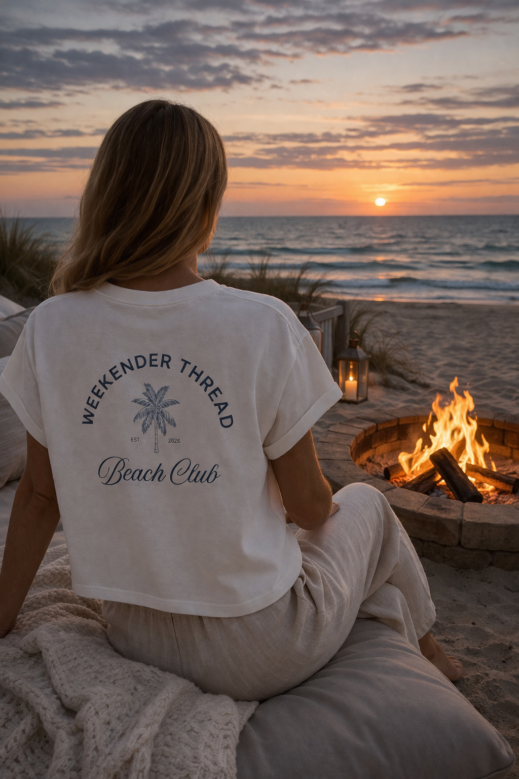 The Beach Club Tee– Boxy Cropped Fit